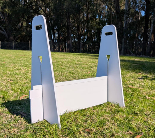 PVC foam board flyball jump – lightweight, durable dog flyball jumps, single, white