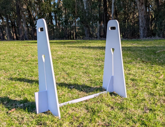 PVC foam board flyball jump – lightweight, durable, single, white, training jump, upright stabilizer